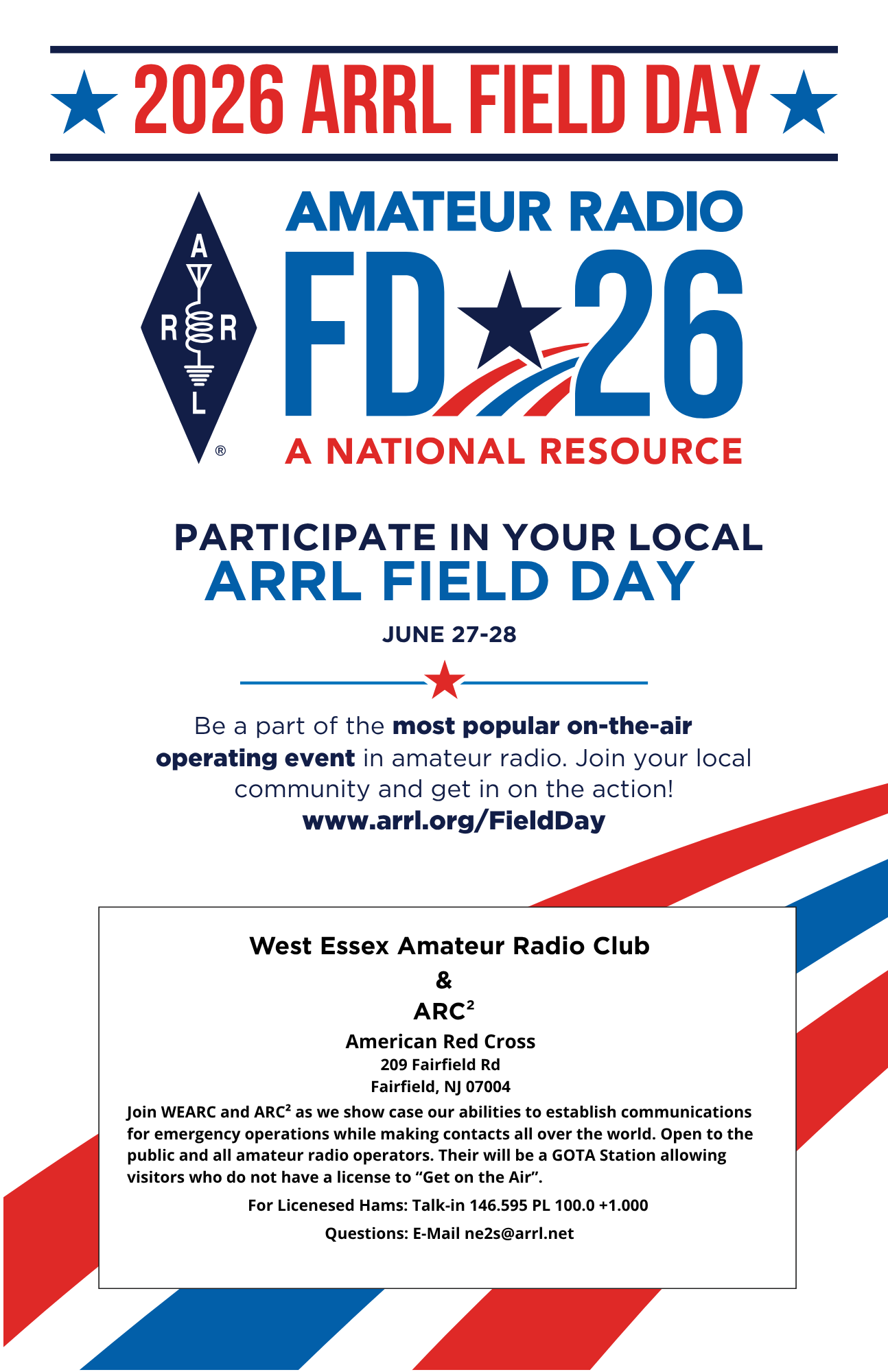 Join WEARC for ARRL Field Day 2026
